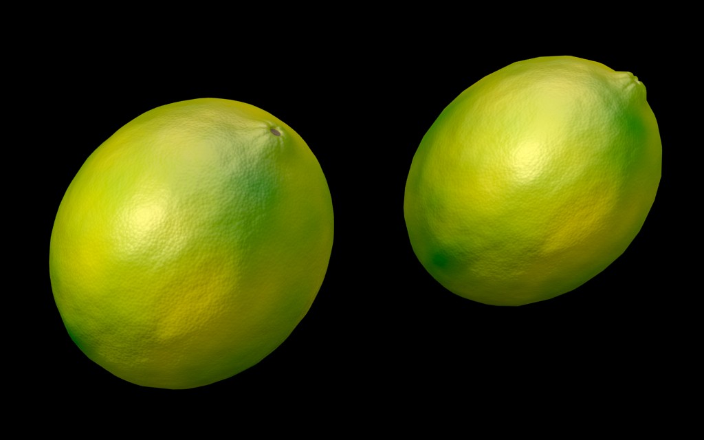 High-poly & Low-poly Lemons preview image 1